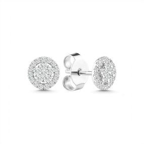 Cercei din aur de 14K cu diamante (0,220 ct)
