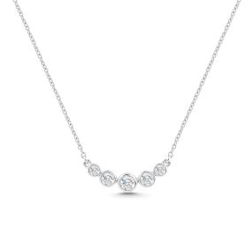 Colier din aur de 14K cu diamante (0,180 ct)