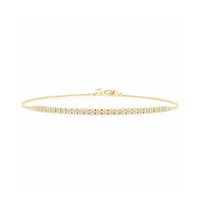 Brățară semi-tennis din aur de 14K cu diamante (0,280 ct)
