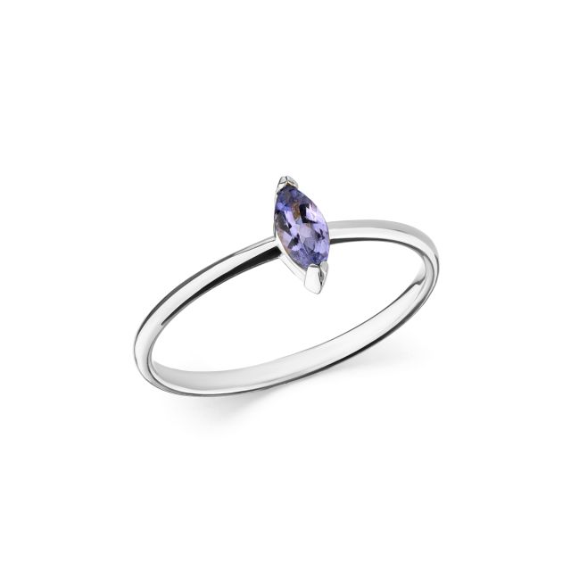 Inel Dewdrop Maxi din aur de 18K cu tanzanit marchiză