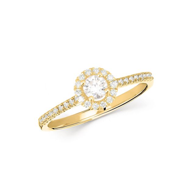 Inel Valentina din aur de 18K cu diamante (0.340 ct)