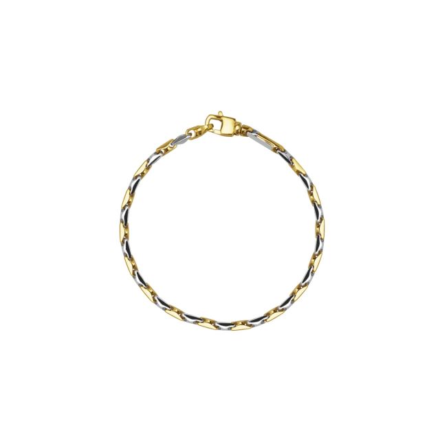 Brățară din aur galben și alb de 14K