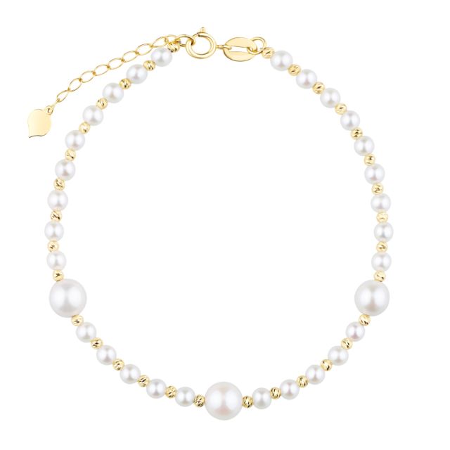 Brățară din aur de 18K cu perle