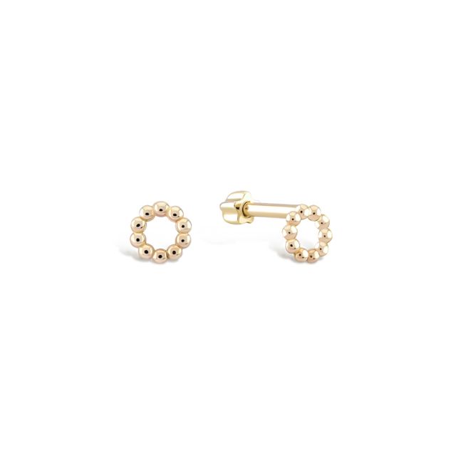 Piercing Alecia cerc din aur galben de 14K