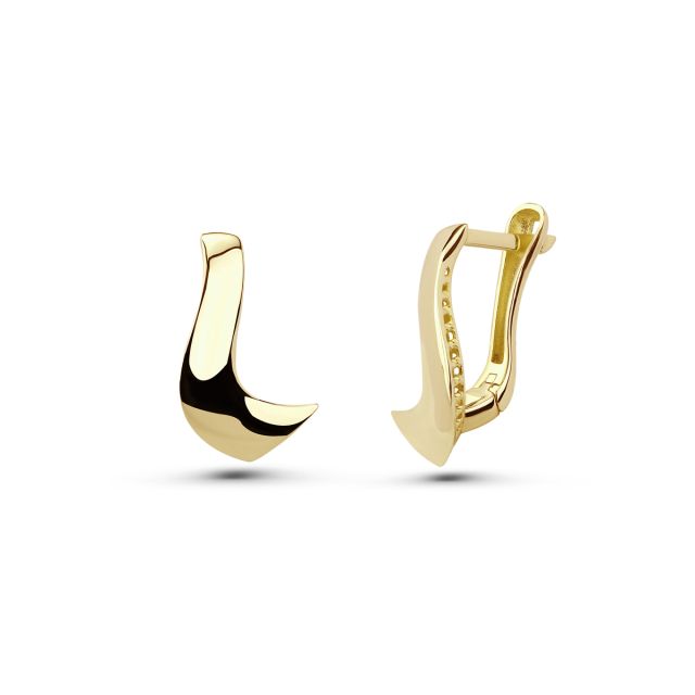 Cercei Cassandra din aur galben de 14K