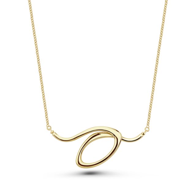 Colier Spiro din aur galben de 14K