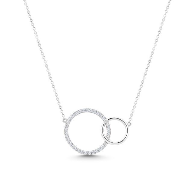 Colier din aur de 14K cu diamante (0,171 ct)