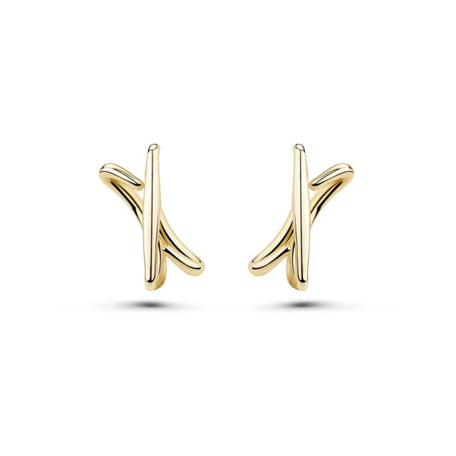 Cercei din aur galben de 14K