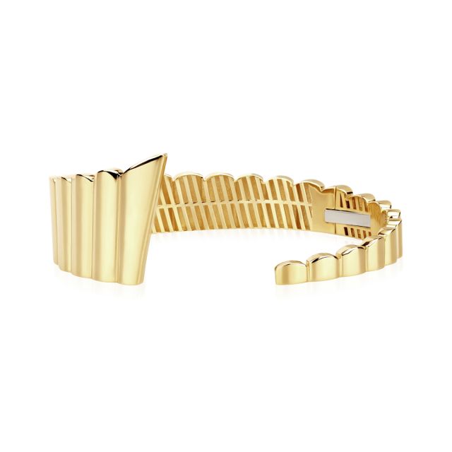 Brățară fixă Kisa din aur galben de 14K
