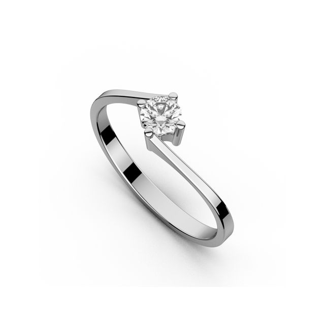 Inel de logodnă DR059 cu diamant