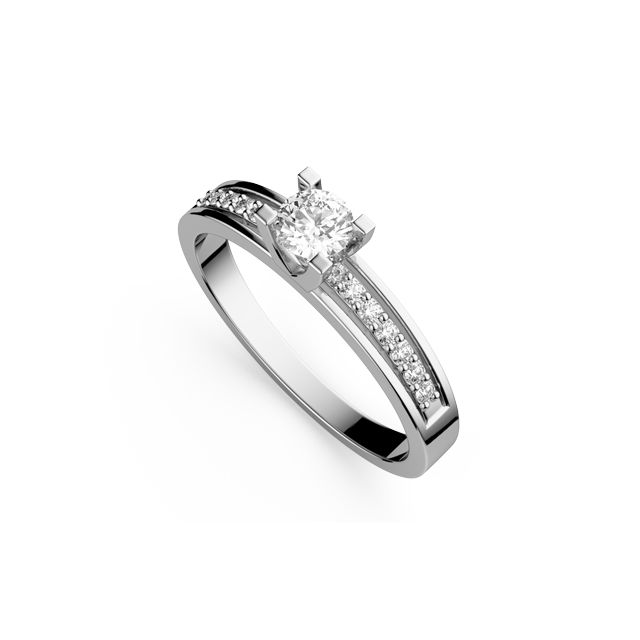 Inel de logodnă DR216 cu diamante