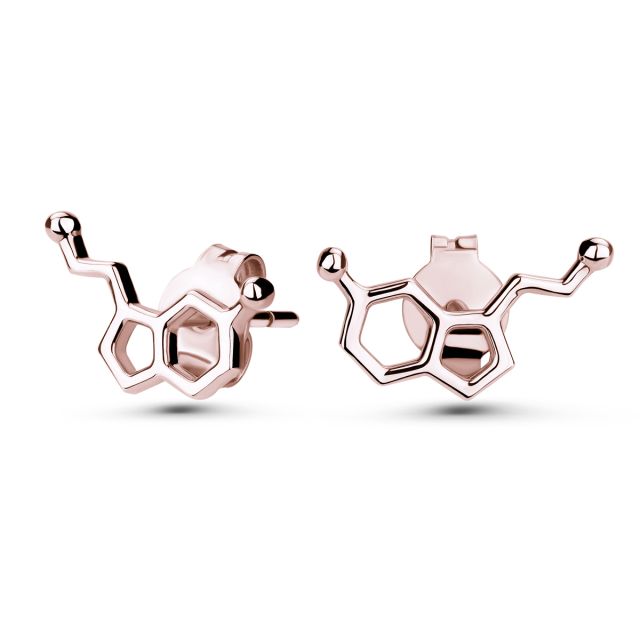Cercei Serotonină din aur de 14K