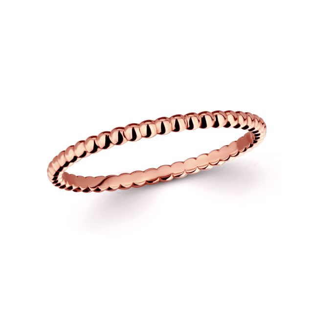 Inel Agnes din aur roz de 14K