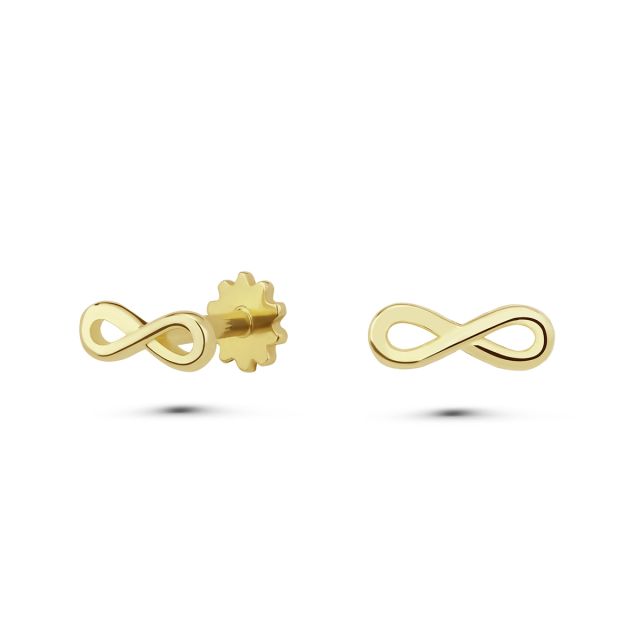 Piercing Alexandra infinit din aur galben de 14K