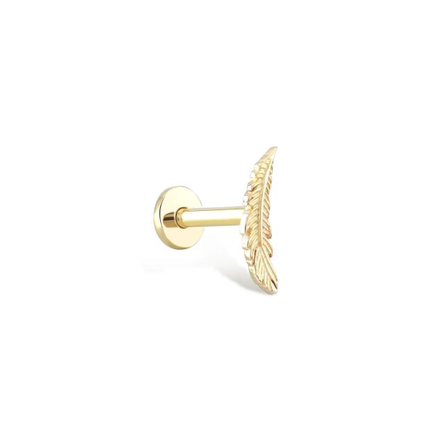 Piercing Joanna pană din aur de 14K