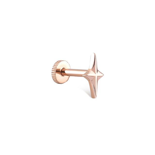 Piercing Patricia din aur de 14K