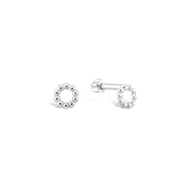 Piercing Alecia cerc din aur alb de 14K