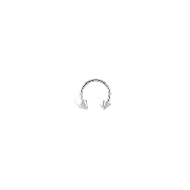 Piercing Juliet din aur alb de 14K