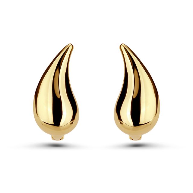 Cercei Tatiana din aur galben de 14K
