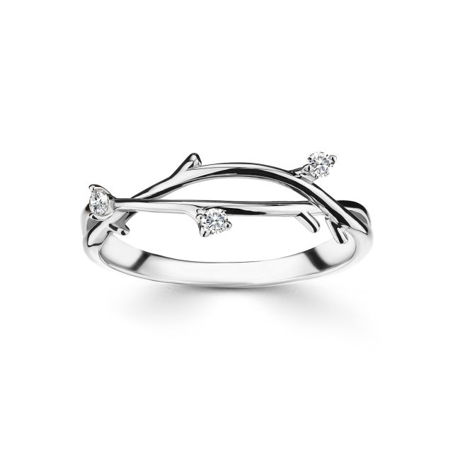 Inel Tabita din aur de 14K cu pietre cubic zirconia