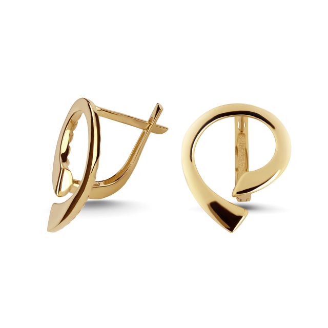 Cercei Arabella din aur galben de 14K