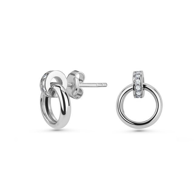 Cercei Tania din aur de 14K cu pietre cubic zirconia