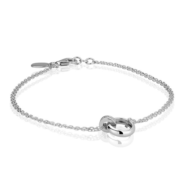 Brățară Tania din aur de 14K cu pietre cubic zirconia