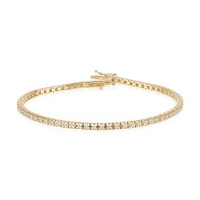 Brățară tennis Damiana din aur de 14K cu diamante (1,00 ct)