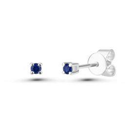 Cercei din aur de 14K cu safire (0,100 ct)