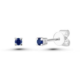 Cercei din aur de 14K cu safire (0,225 ct)