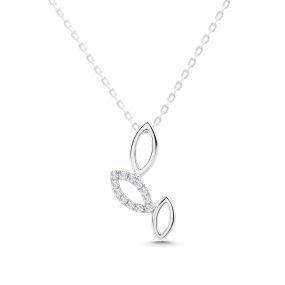 Pandantiv din aur de 14K cu diamante (0,056 ct)