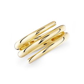 Inel spiralat din aur galben de 14K