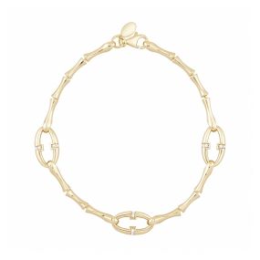 Brățară din aur galben de 14K cu pietre cubic zirconia