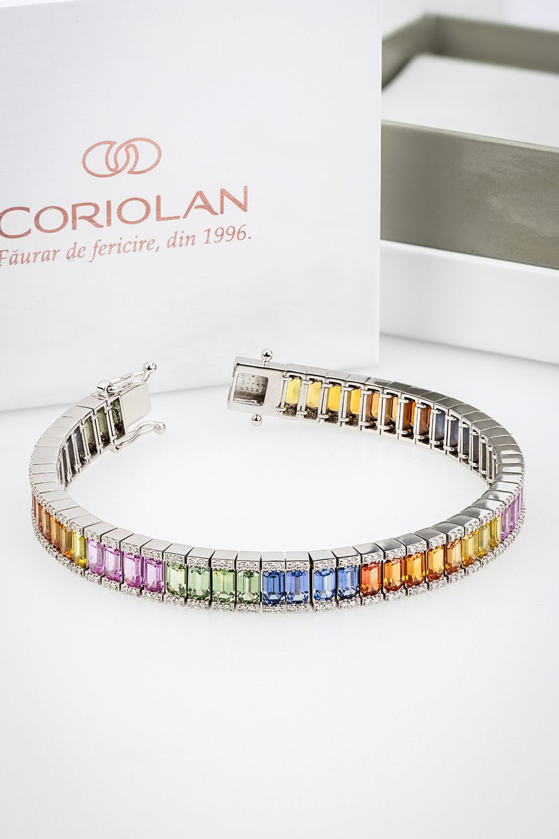 Coriolan bespoke bracelet in 18K white gold