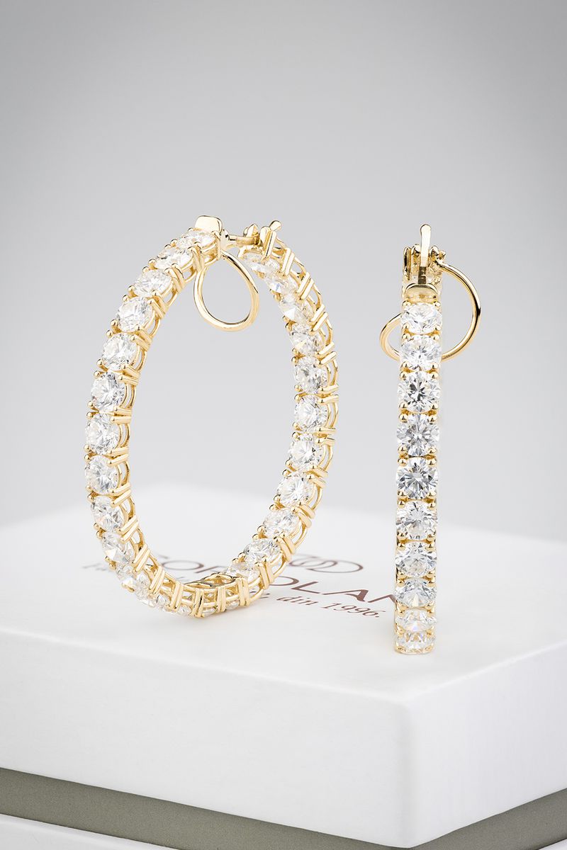 Coriolan bespoke earrings in 14K yellow gold