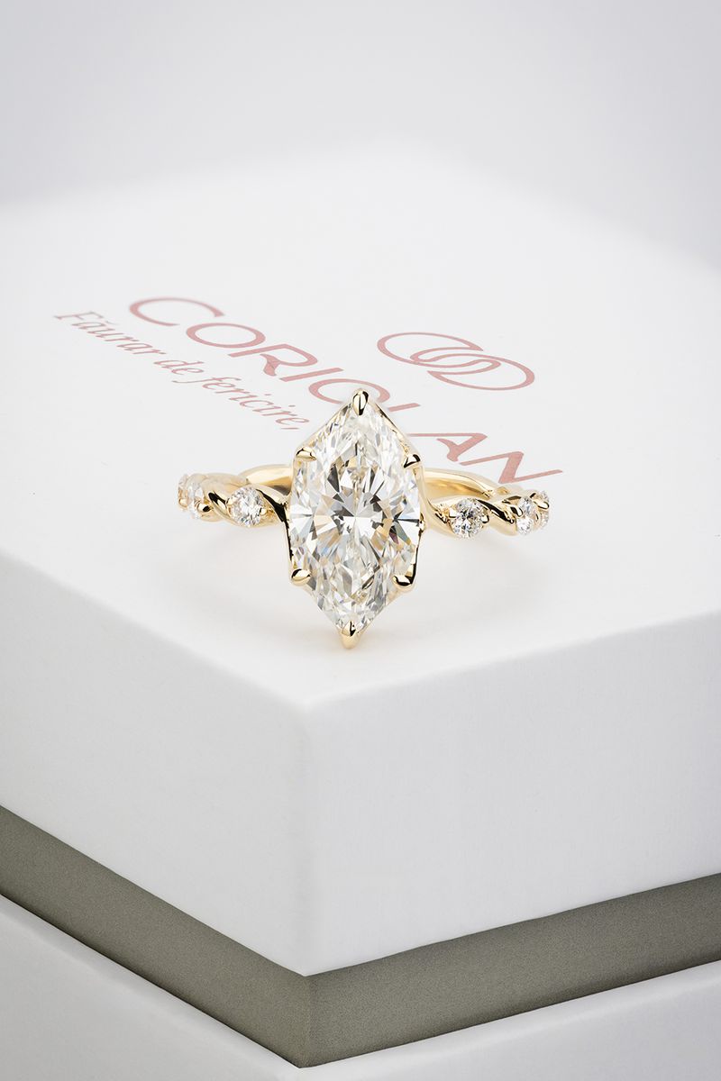Coriolan bespoke ring in 14K yellow gold