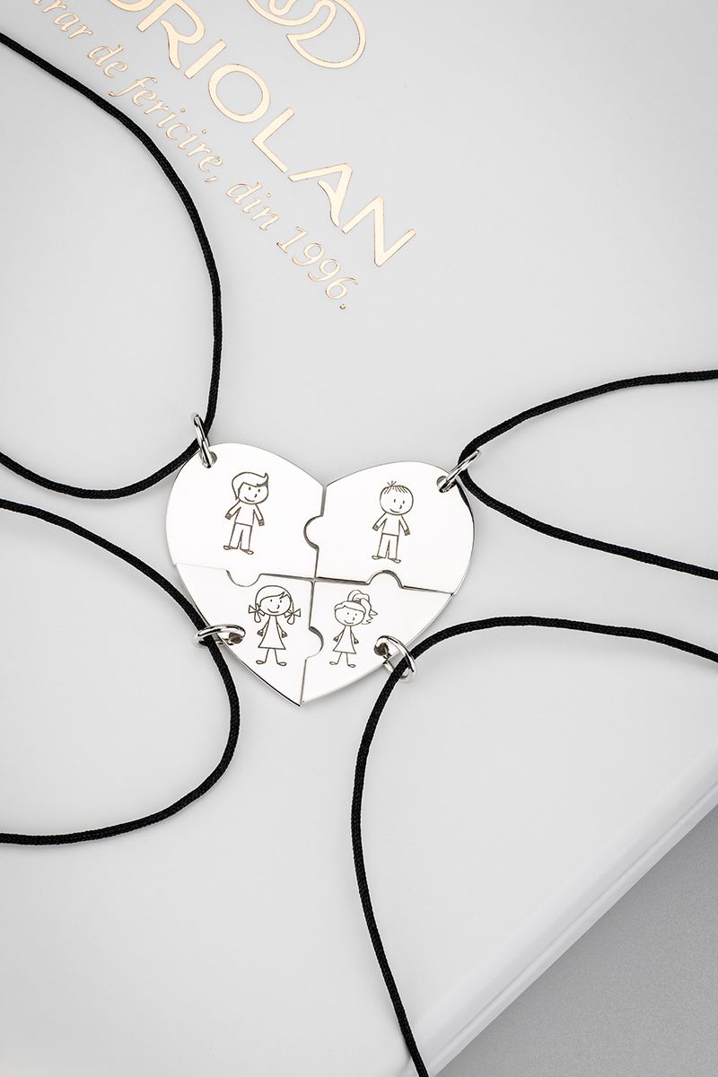 Coriolan bespoke pendant in 14K white gold