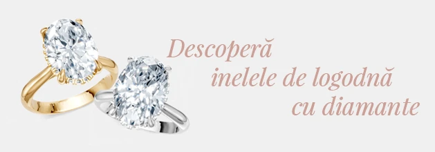 Descoperă inelele de logodnă cu diamante Coriolan. Modele solitaire cu diamant oval, în aur alb și galben de 14K și 18K, realizate în România. Alege modelul.
